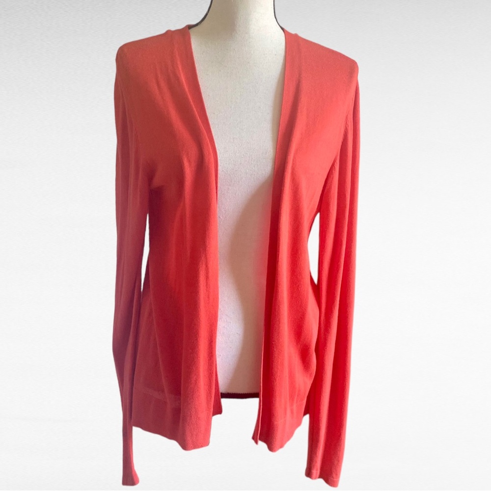 ORANGE OLD NAVY OPEN FRONT CARDIGAN